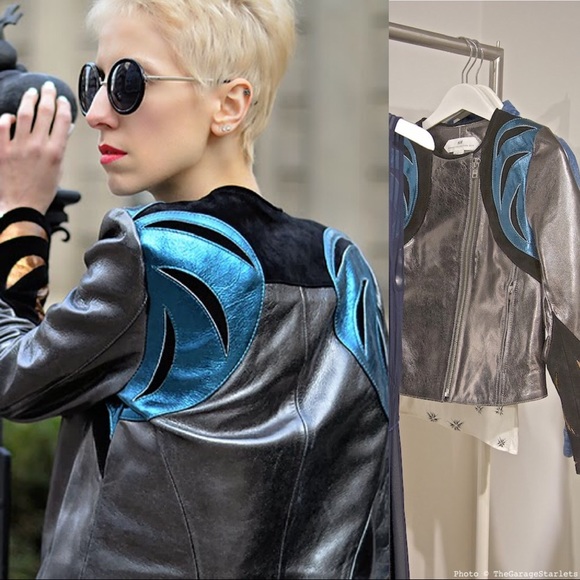 H&M Spring Collection Jackets & Blazers - Spring Collection Metallic Leather Jacket